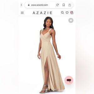 Champagne bridesmaids dress